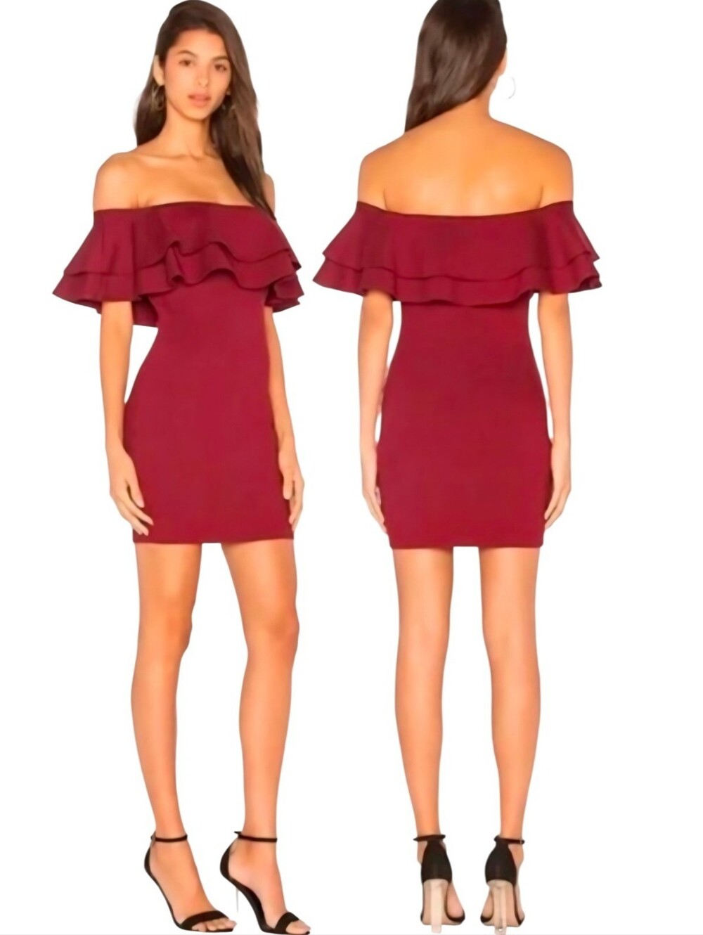 SUPERDOWN BY THE WAY Rhiannon Tiered Mini Dress - Size M